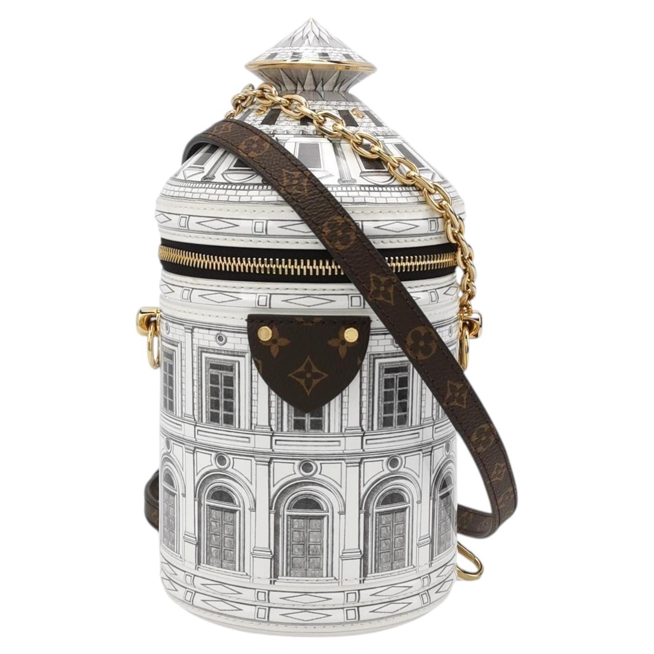 Louis Vuitton X Fornasetti Cannes Vase Architectural Patent Leather Crossbody