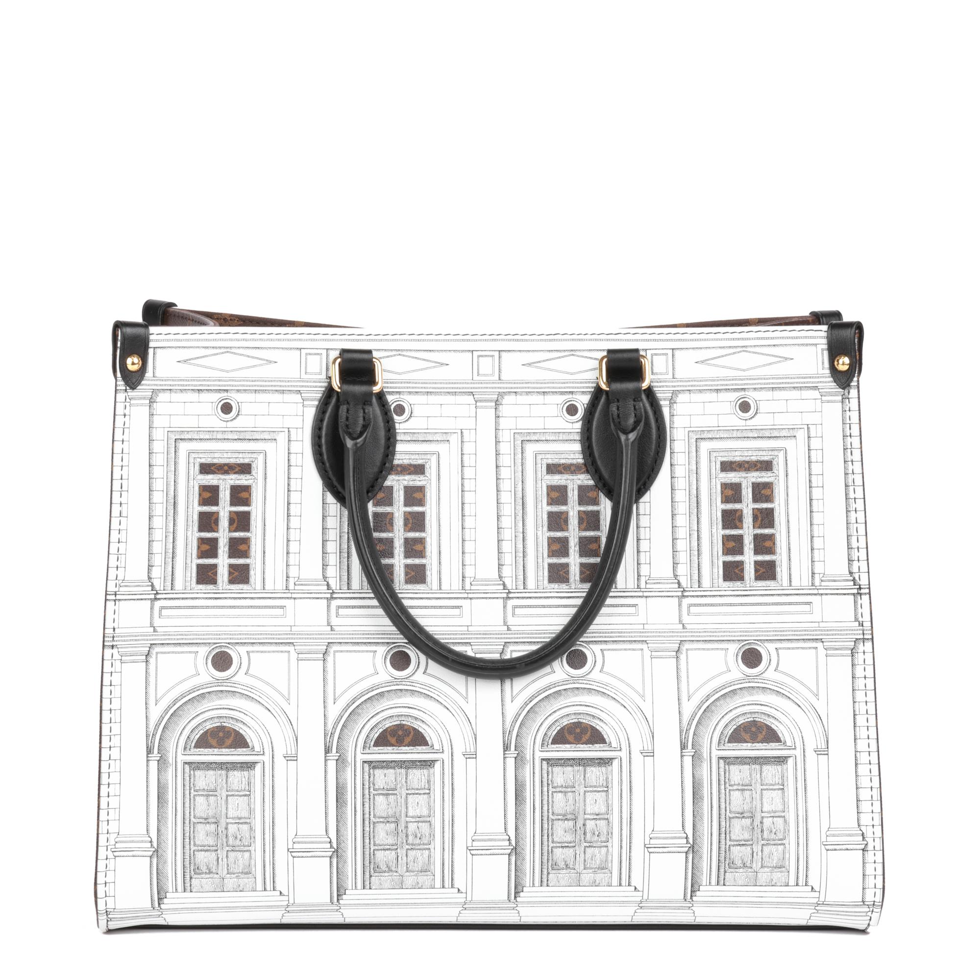 Gray LOUIS VUITTON x Fornasetti Onthego GM