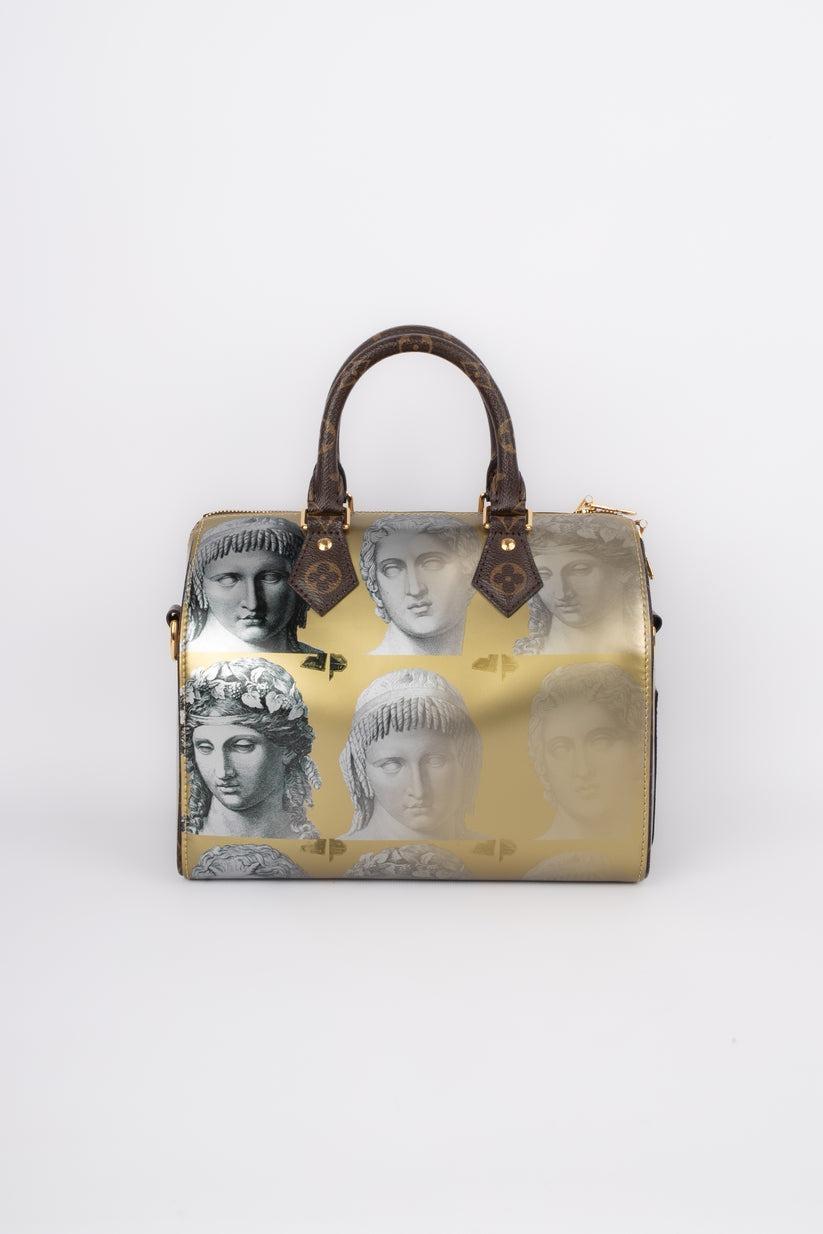 Louis Vuitton X Fornasetti Speedy Tasche Limited Edition im Zustand „Hervorragend“ im Angebot in SAINT-OUEN-SUR-SEINE, FR