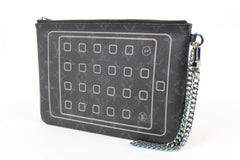 Louis Vuitton x Fragment Black Monogram Eclipse Flash iPad Pouch Pochette 41lk65