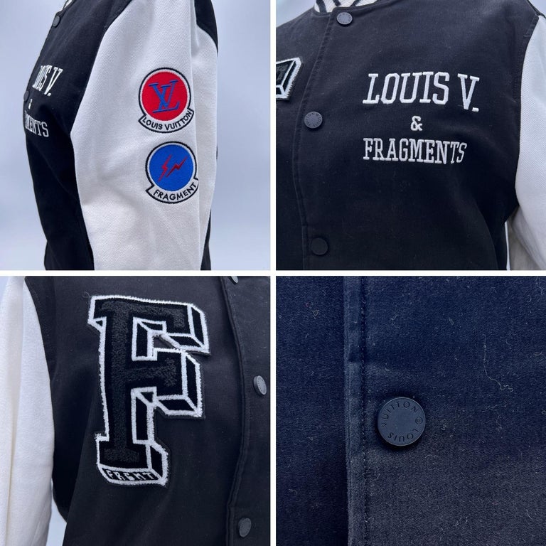 Louis Vuitton x Fragment Embroidered Varsity Jacket Size Small For