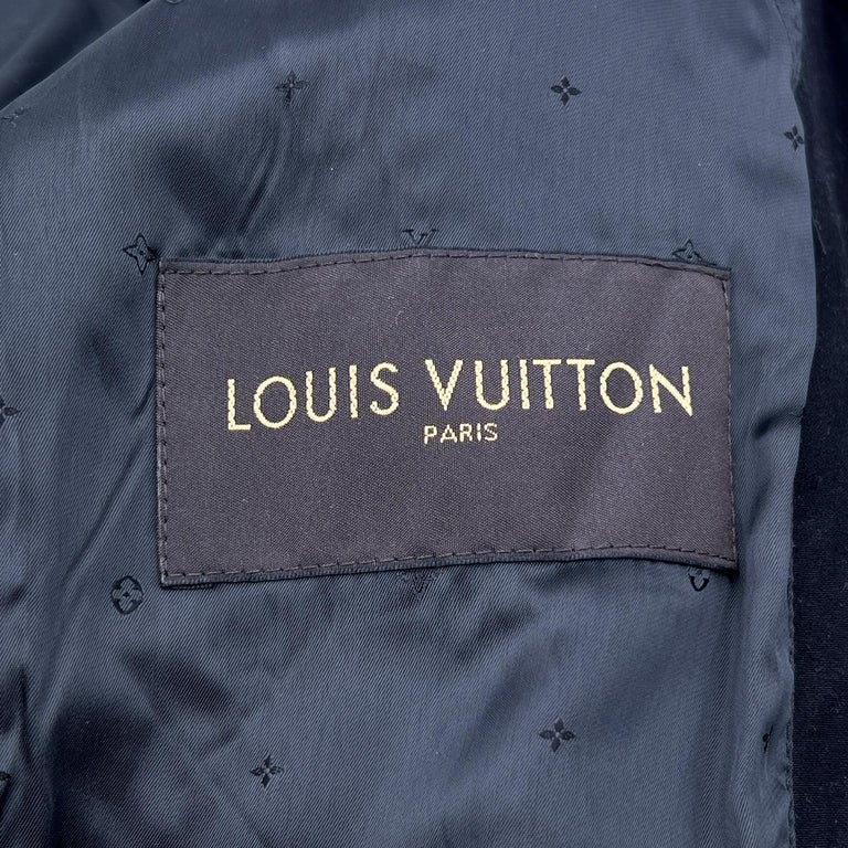 White and Purple Louis Vuitton Varsity Jacket - Jackets Masters