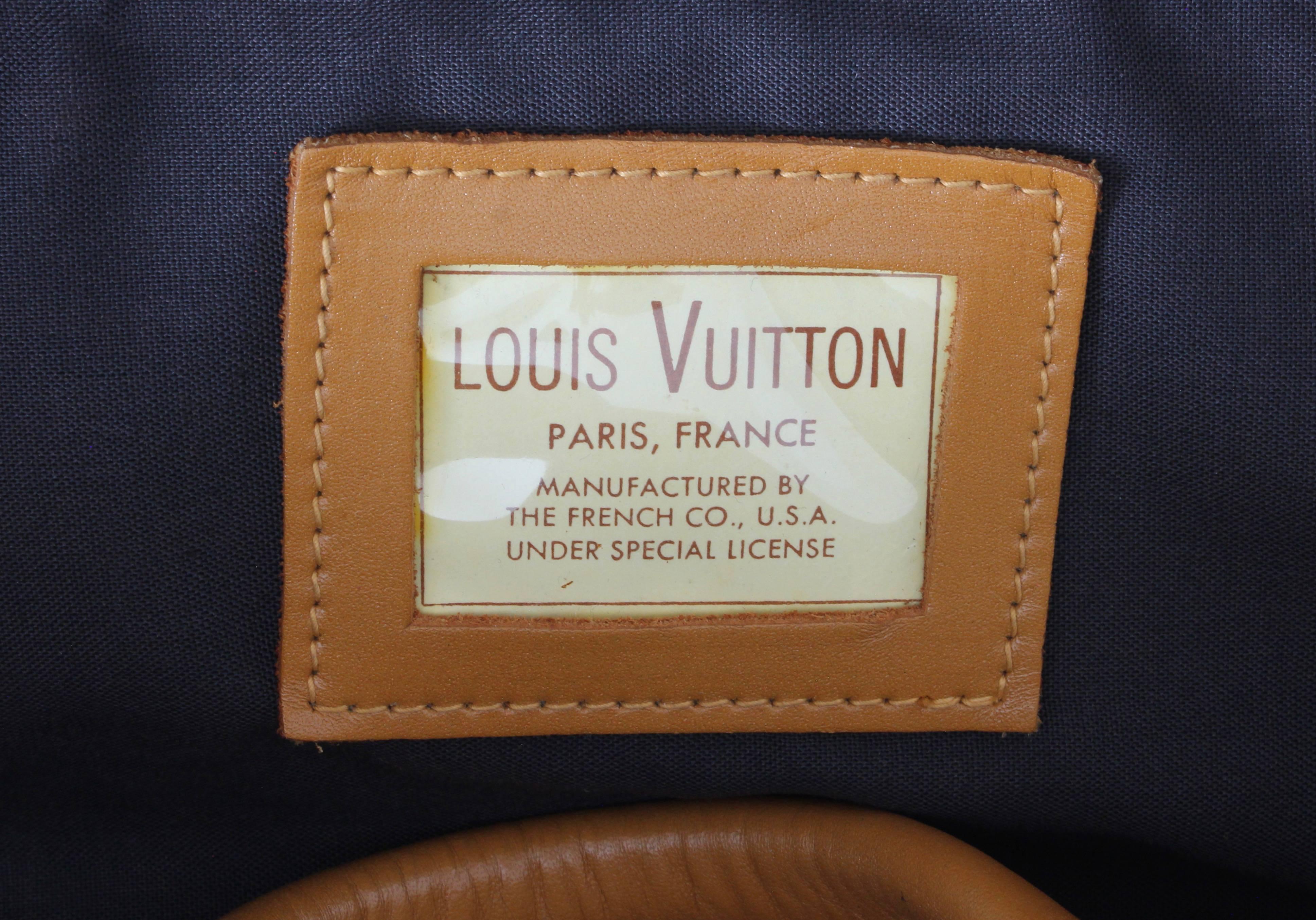Louis Vuitton x French Company XL Steamer Bag Travel Tote Rare Vintage 70s 5