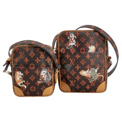 Louis Vuitton x Grace Coddington Catogram Brown Camera Bags