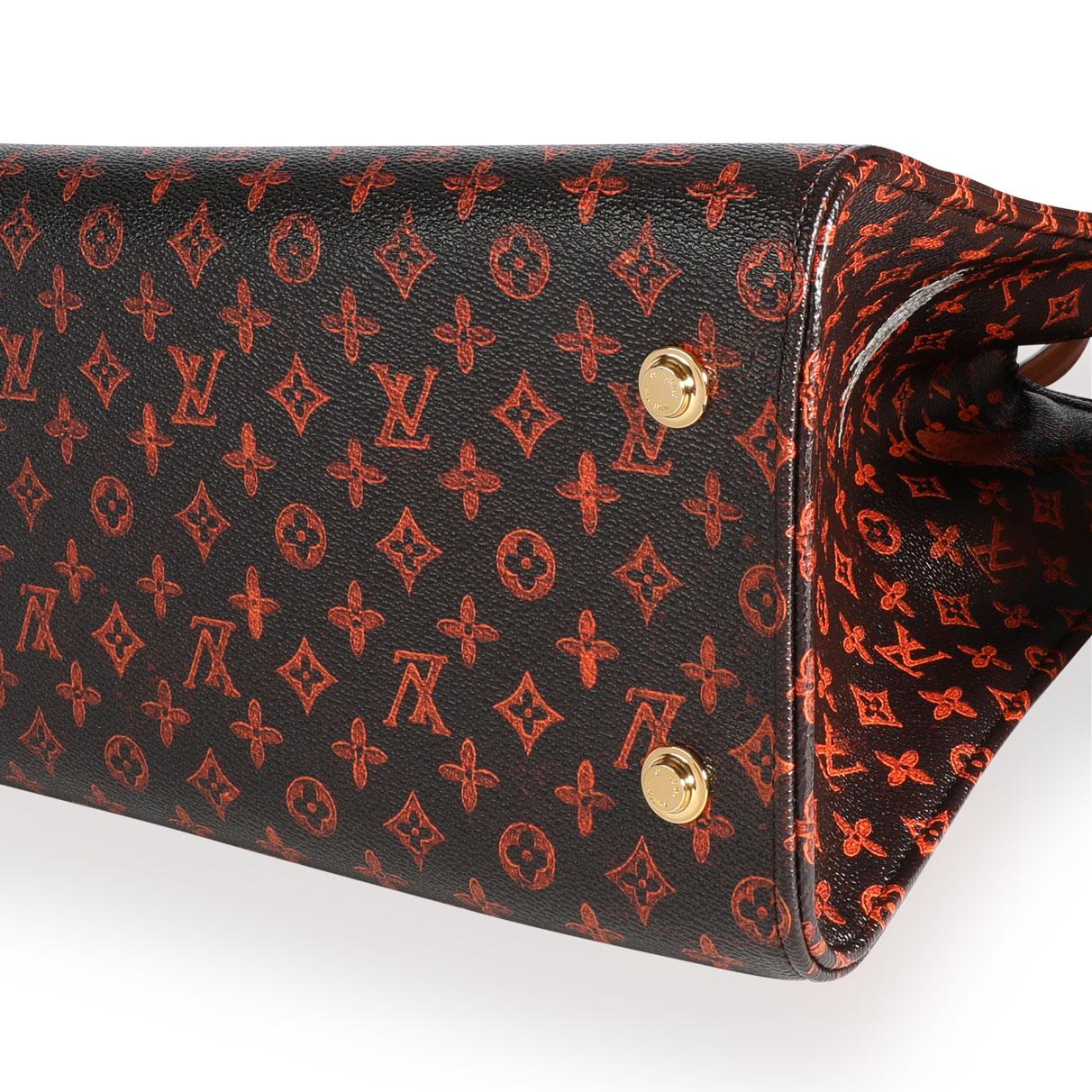 Louis Vuitton x Grace Coddington Limitierte Auflage City Steamer XXL mit Katzenmotiv (Braun)