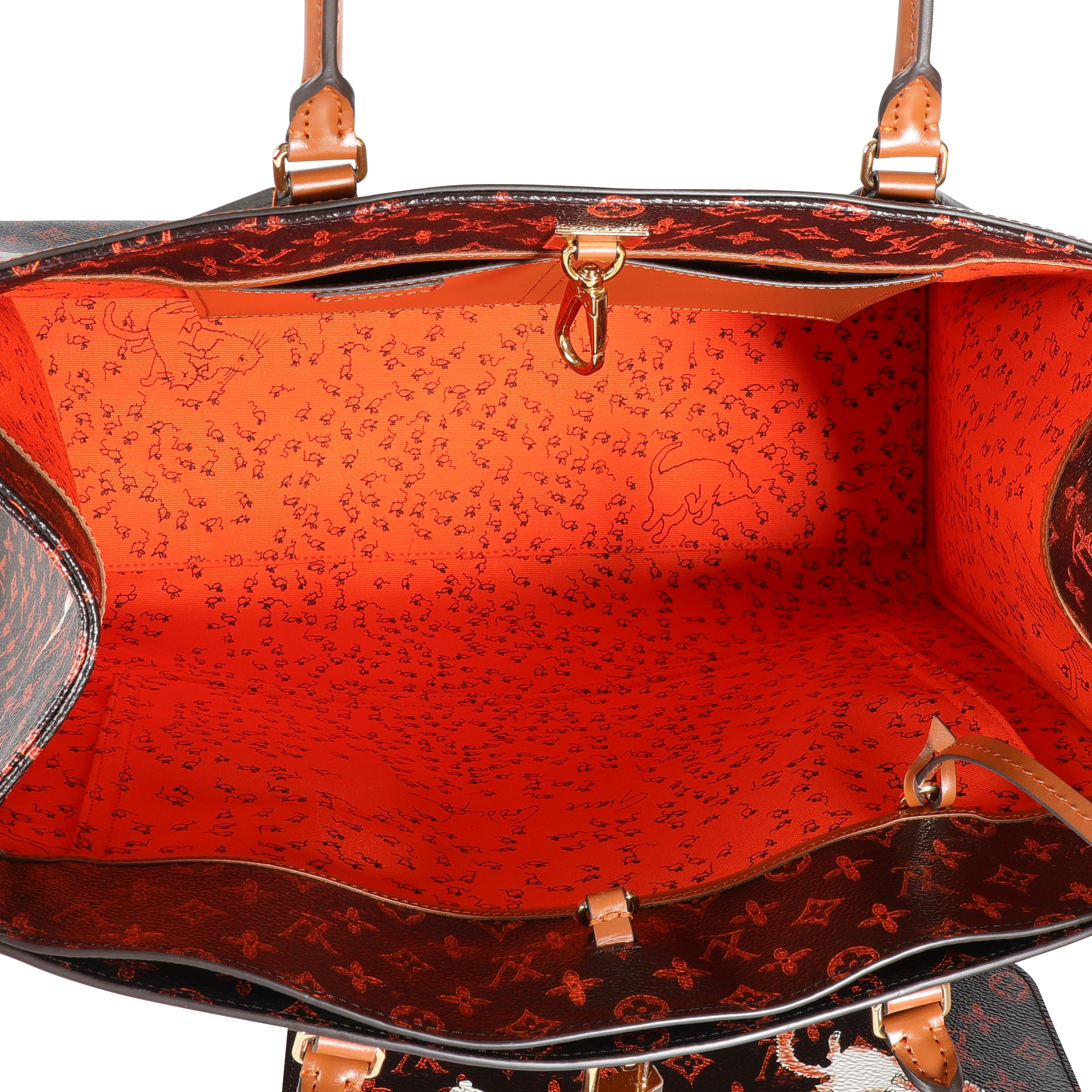 Louis Vuitton x Grace Coddington Limitierte Auflage City Steamer XXL mit Katzenmotiv Damen