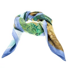 Louis Vuitton X Jeff Koons A Wheatfield With Cypresses Lurex Square Scarf