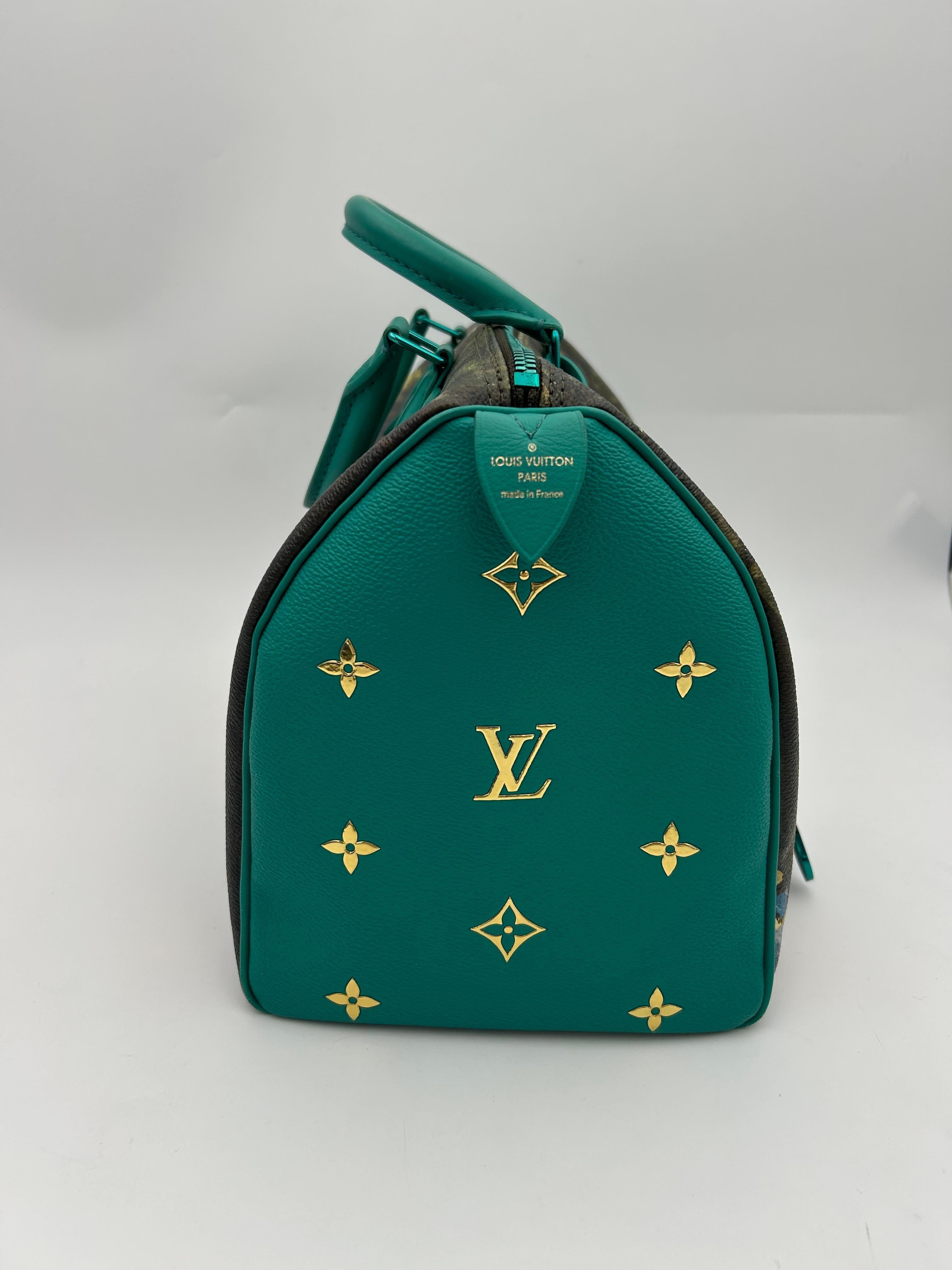 Louis Vuitton x Jeff Koons MANET Speedy 30 In Good Condition For Sale In Palm Beach, FL