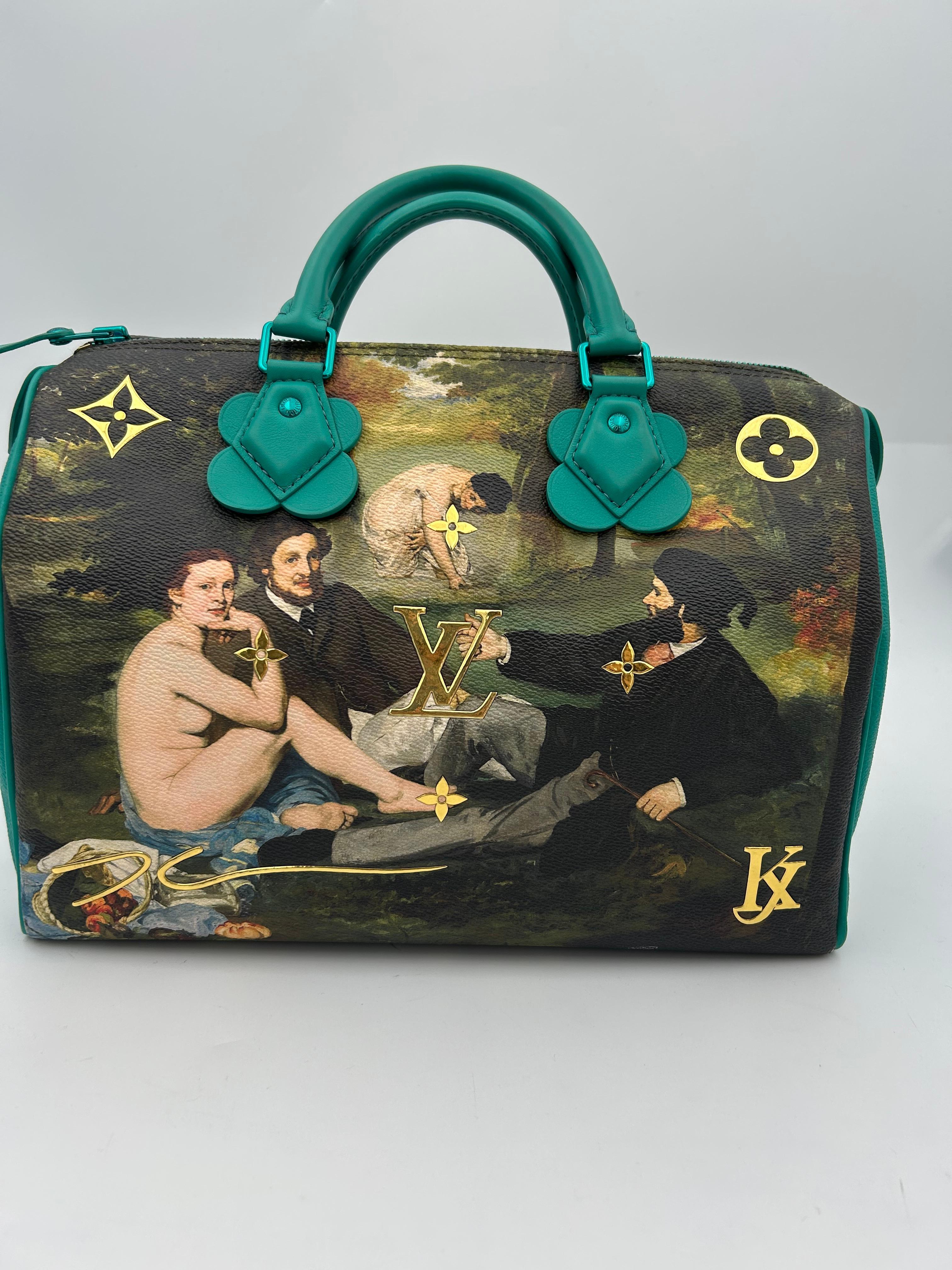 Women's or Men's Louis Vuitton x Jeff Koons MANET Speedy 30 For Sale
