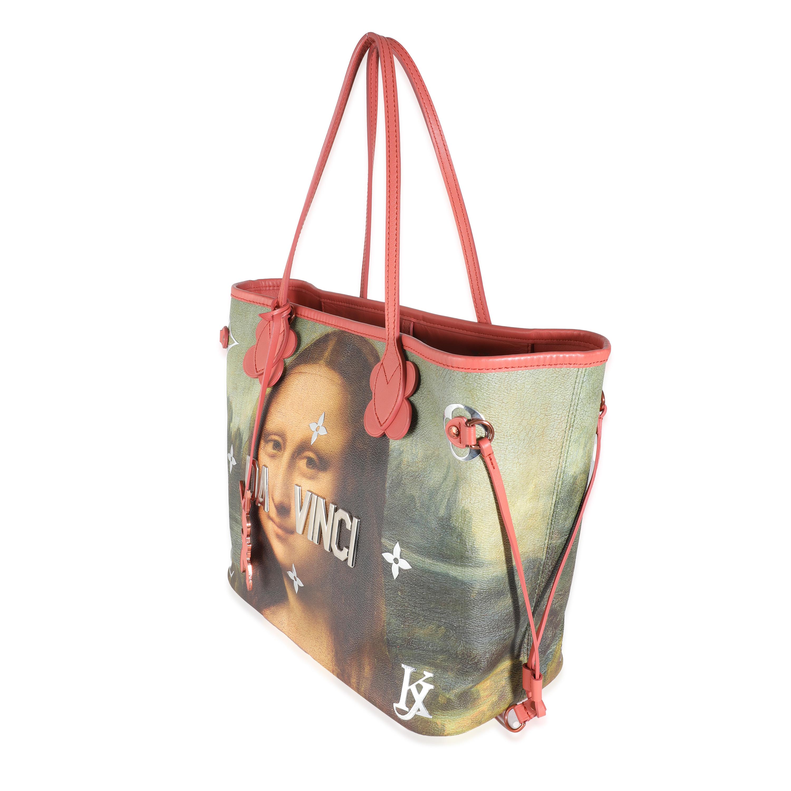 Louis Vuitton x Jeff Koons Masters Da Vinci Neverfull MM In Excellent Condition For Sale In New York, NY