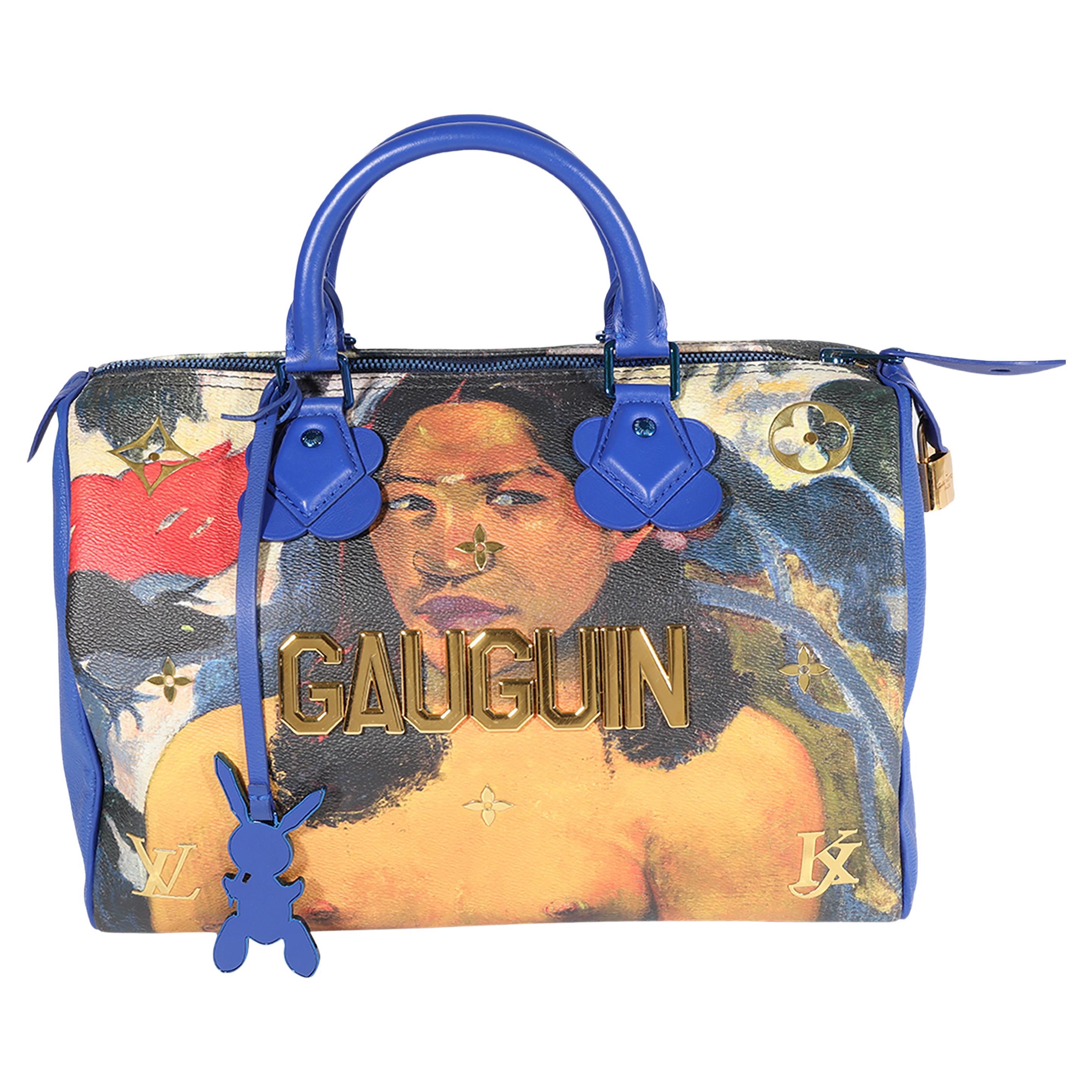 LOUIS VUITTON Masters Speedy 30/Satchel Bag TURNER Jeff Koons LV bag  Authentic