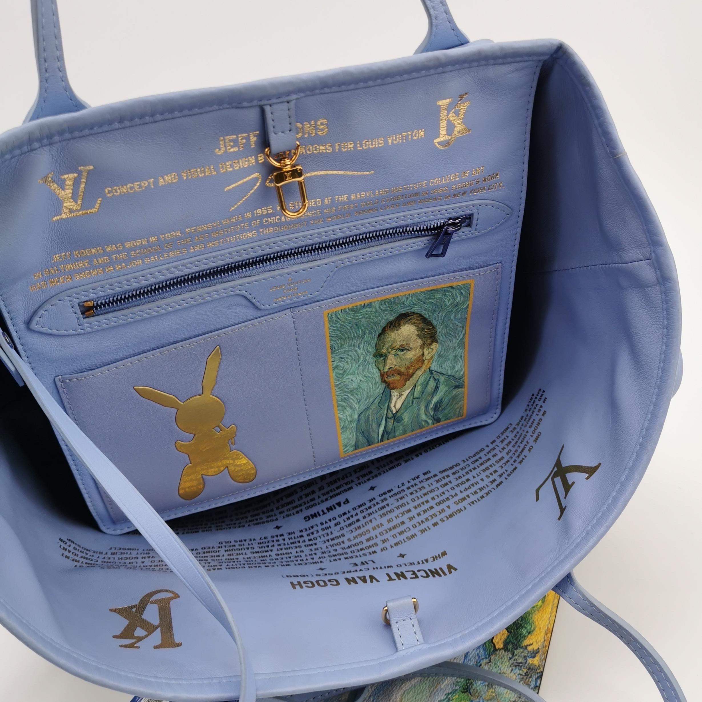 Louis Vuitton x Jeff Koons Masters Van Gogh Neverfull MM Tote Medium For Sale 10