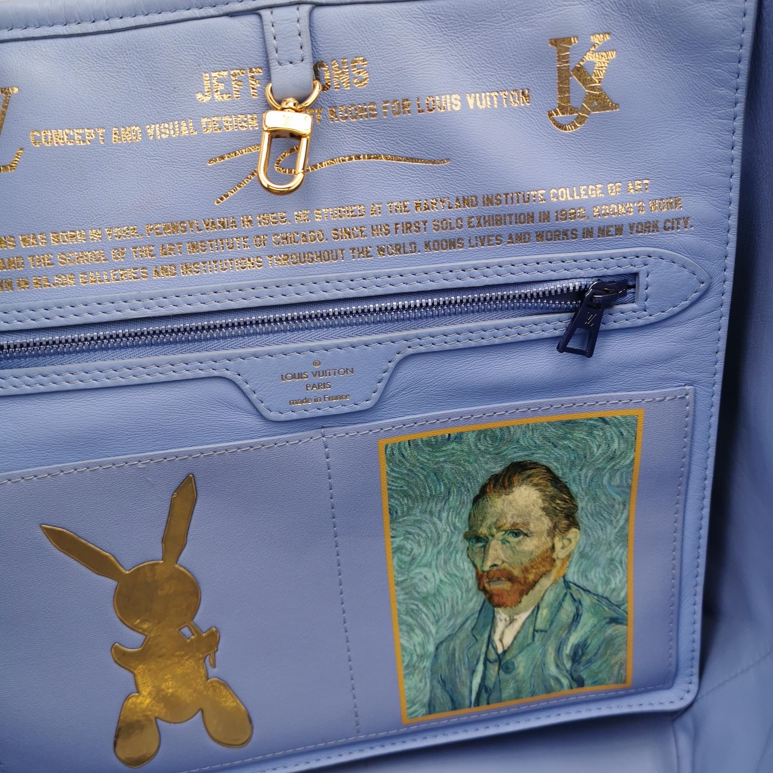 Louis Vuitton x Jeff Koons Masters Van Gogh Neverfull MM Tote Medium For Sale 11
