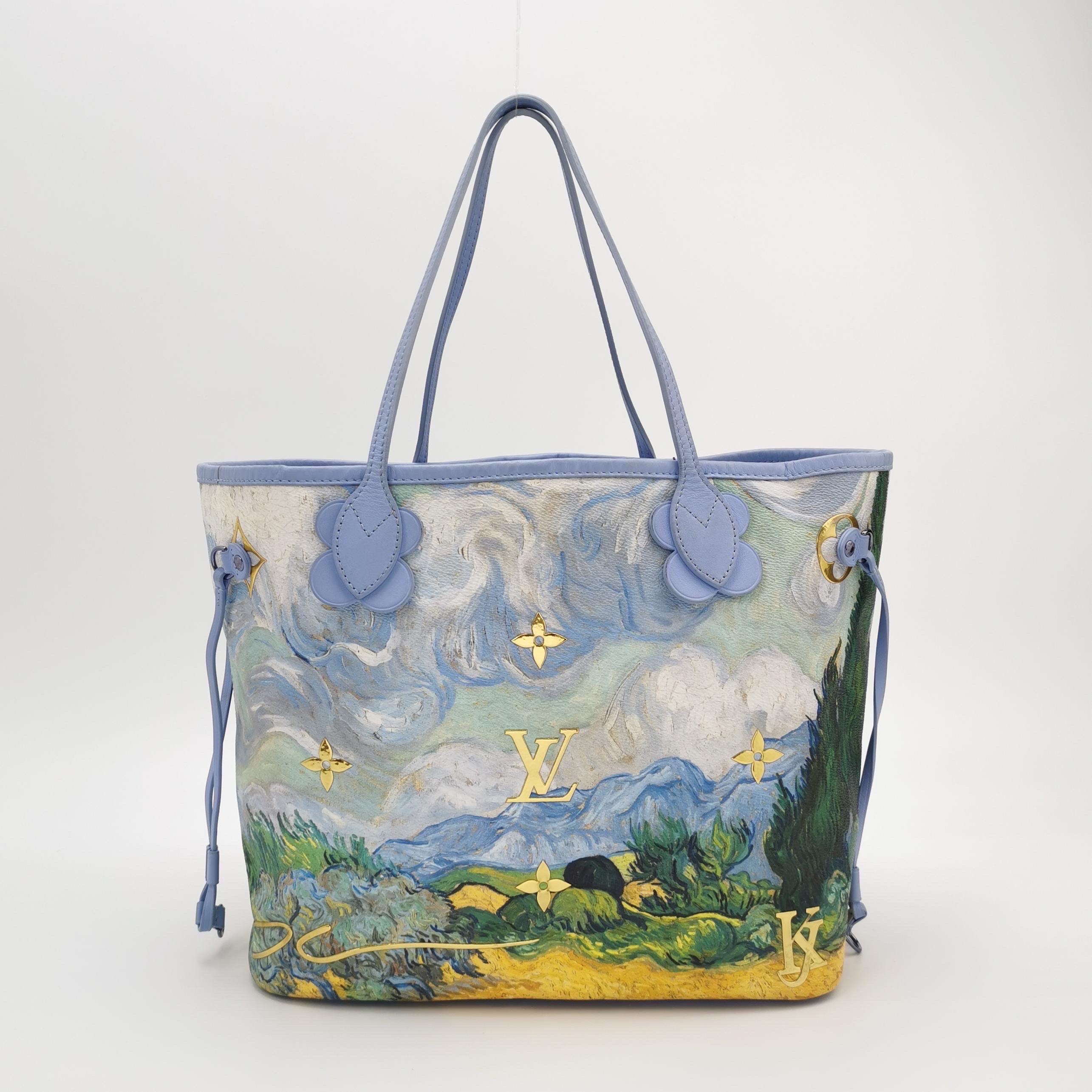 Louis Vuitton x Jeff Koons Masters Van Gogh Neverfull MM Tote Medium In Excellent Condition For Sale In AUBERVILLIERS, FR