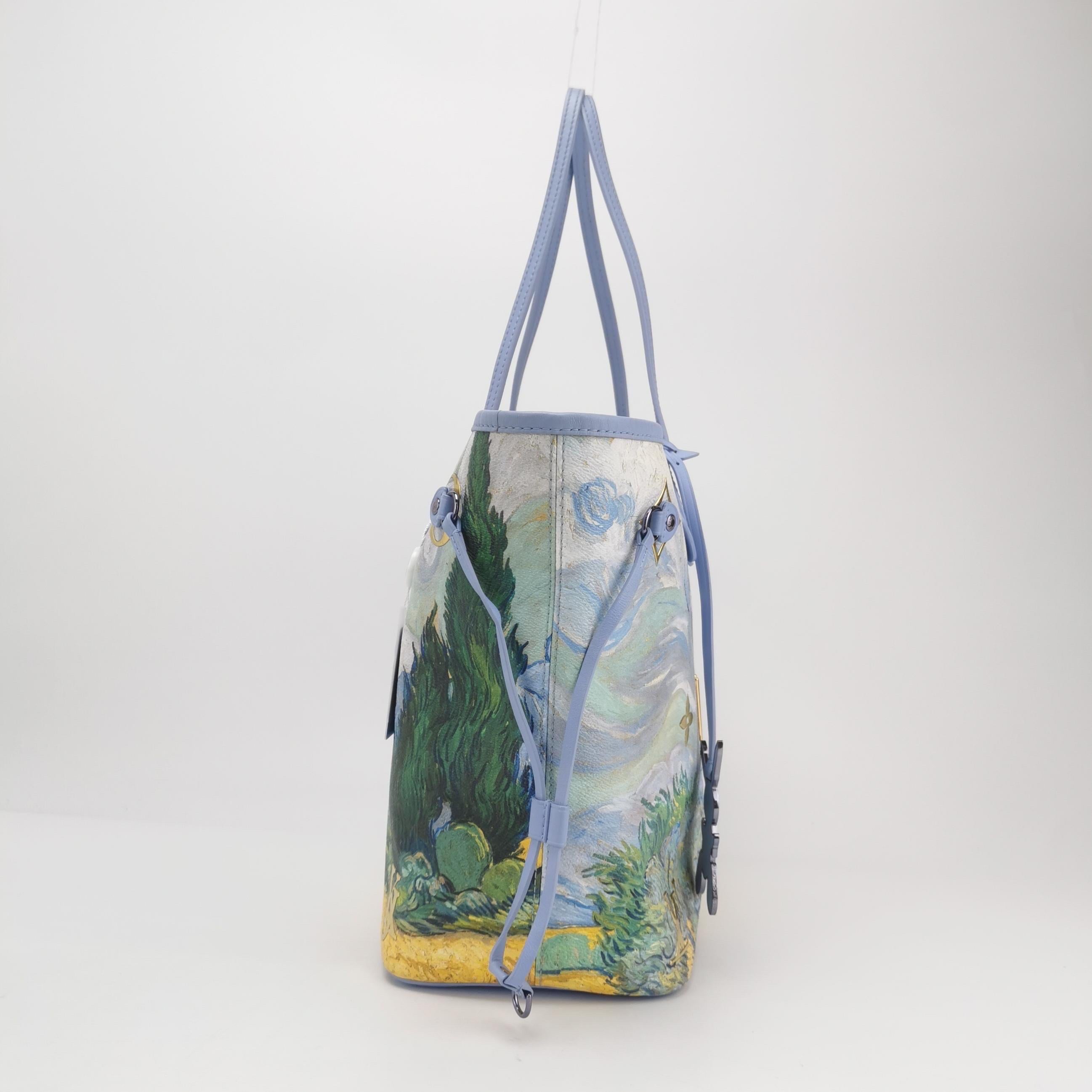 Louis Vuitton x Jeff Koons Masters Van Gogh Neverfull MM Tote Medium im Zustand „Hervorragend“ im Angebot in AUBERVILLIERS, FR