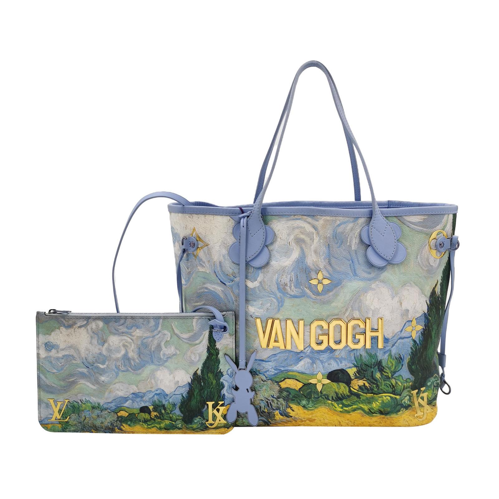 Louis Vuitton x Jeff Koons Masters Van Gogh Neverfull MM Tote Medium For Sale