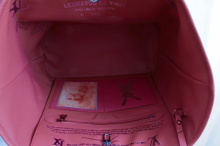 Louis Vuitton Jeff Koons Neverfull MM Tote Monalisa Masters LV-B0613C-B001