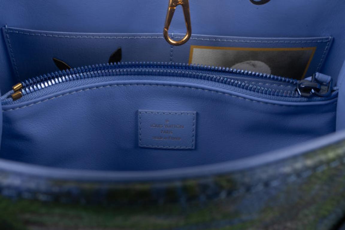 Louis Vuitton x Jeff Koons „Montaigne“ Canvas-Tasche aus Segeltuch, 2017 im Angebot 7