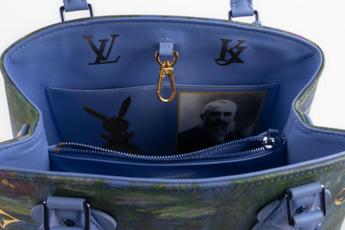 Louis Vuitton x Jeff Koons „Montaigne“ Canvas-Tasche aus Segeltuch, 2017 im Angebot 10