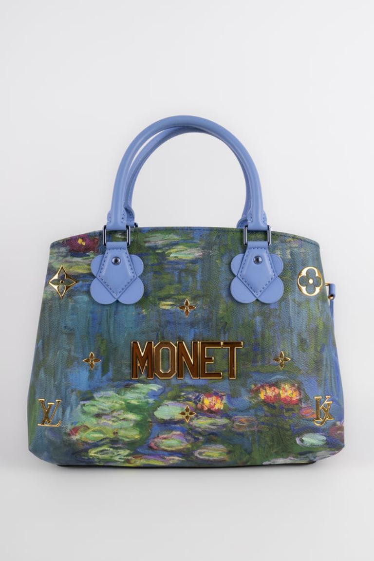 Louis Vuitton - Painted canvas bag with the Montaigne MM design from the 