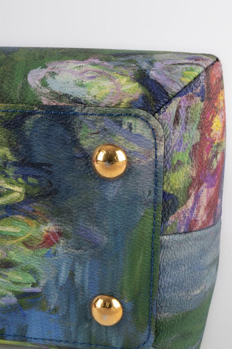 Louis Vuitton x Jeff Koons „Montaigne“ Canvas-Tasche aus Segeltuch, 2017 im Angebot 5