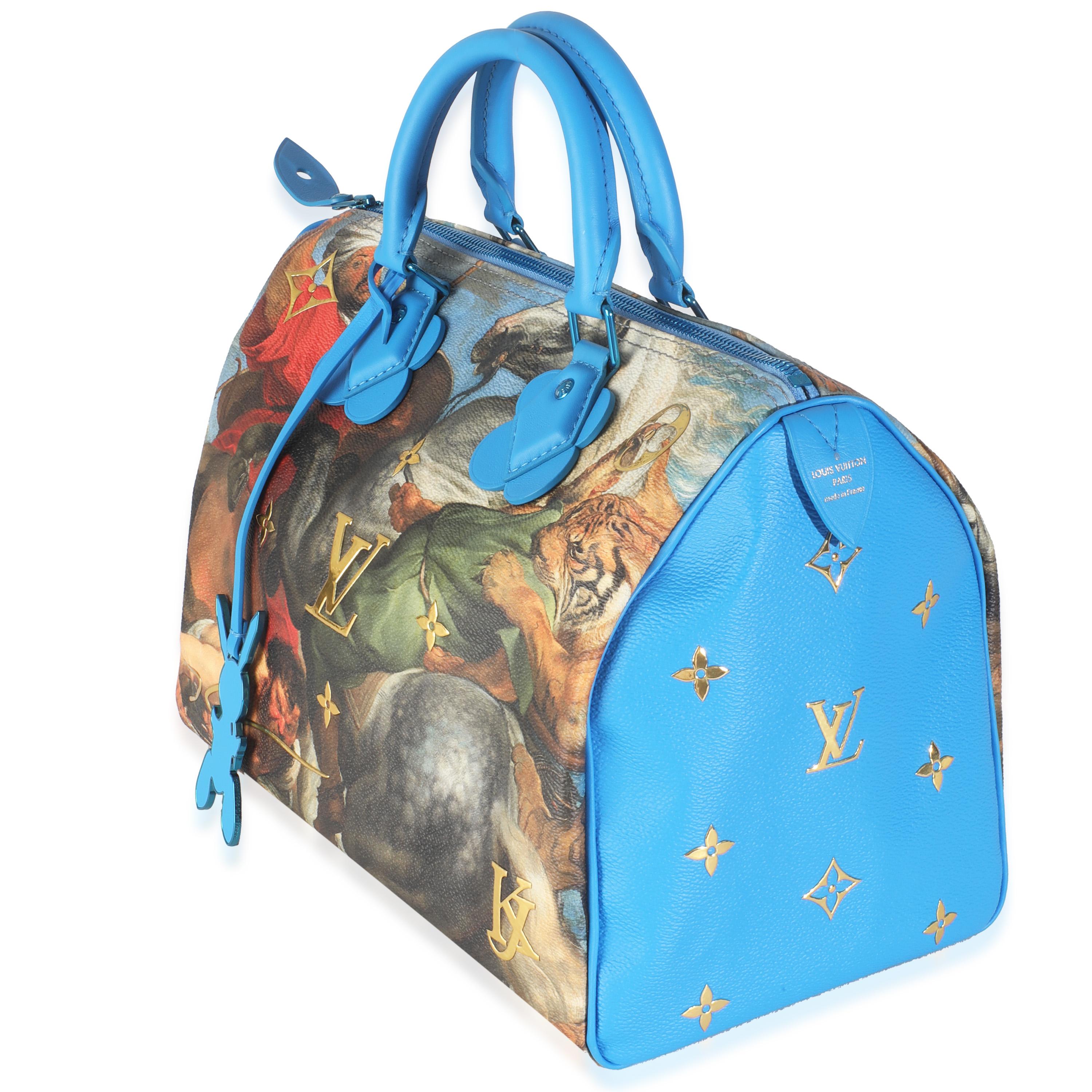 Louis Vuitton x Jeff Koons Tela Multicolore Collezione Master's Rubens Speedy 3 In condizioni ottime in vendita a New York, NY