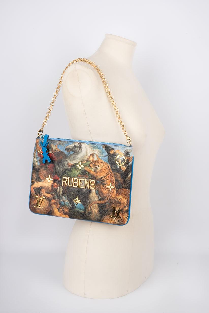 Louis Vuitton x Jeff Koons Printed Canvas Rubens Handbag, 2017 For Sale 6