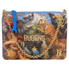 Used Louis Vuitton x Jeff Koons Rubens "Masters" Clutch with Chain 66854