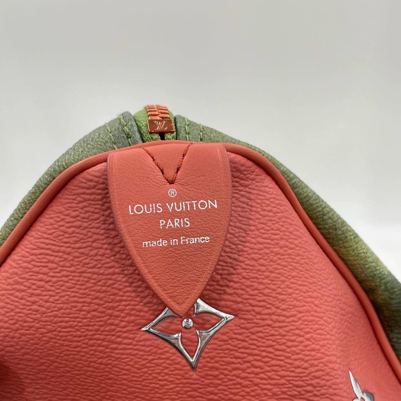 Louis Vuitton x Jeff Koons Speedy 30 Monalisa Top Handle Bag For Sale 5