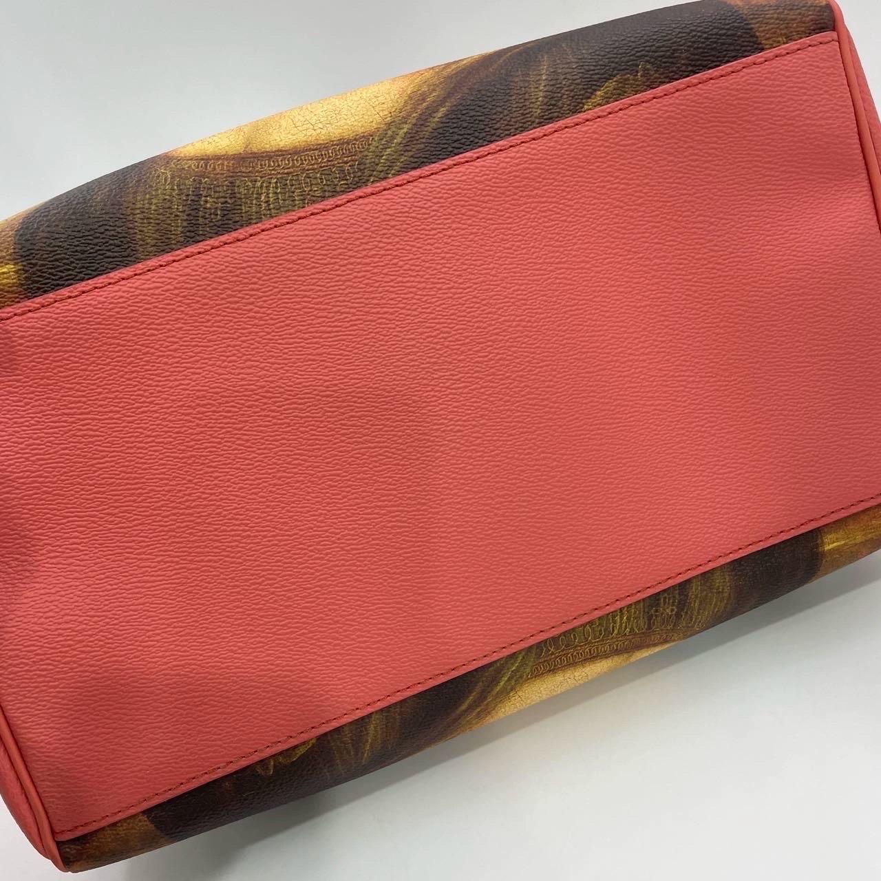 Louis Vuitton x Jeff Koons Speedy 30 Monalisa Top Handle Bag For Sale 6