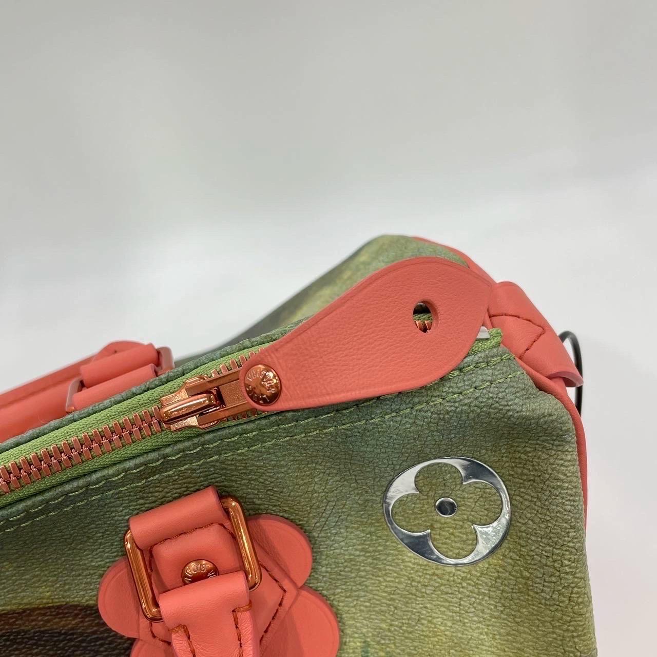 Louis Vuitton x Jeff Koons Speedy 30 Monalisa Top Handle Bag For Sale 14
