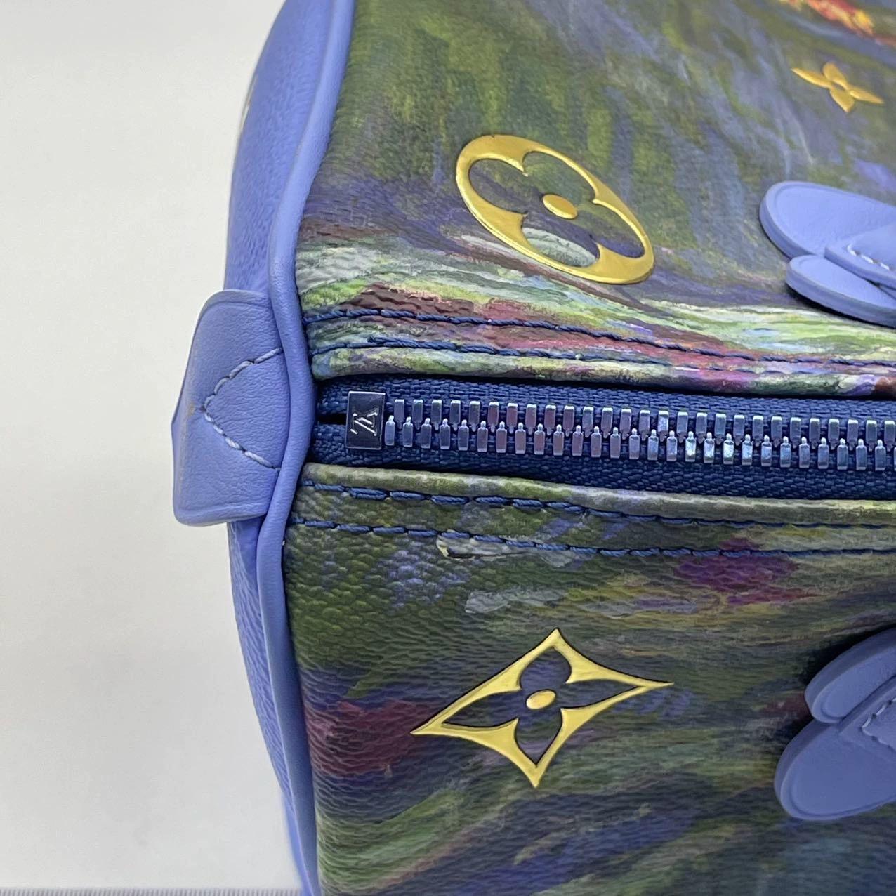 Louis Vuitton x Jeff Koons Speedy 30 Monat Water Lilies Borsa con manico superiore in vendita 6