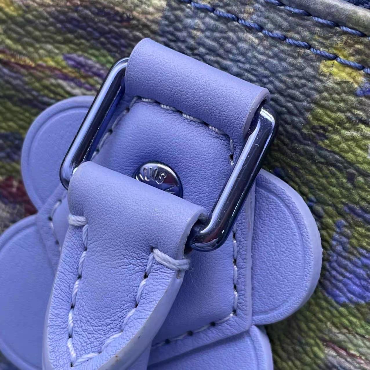 Louis Vuitton x Jeff Koons Speedy 30 Monat Water Lilies Borsa con manico superiore in vendita 9
