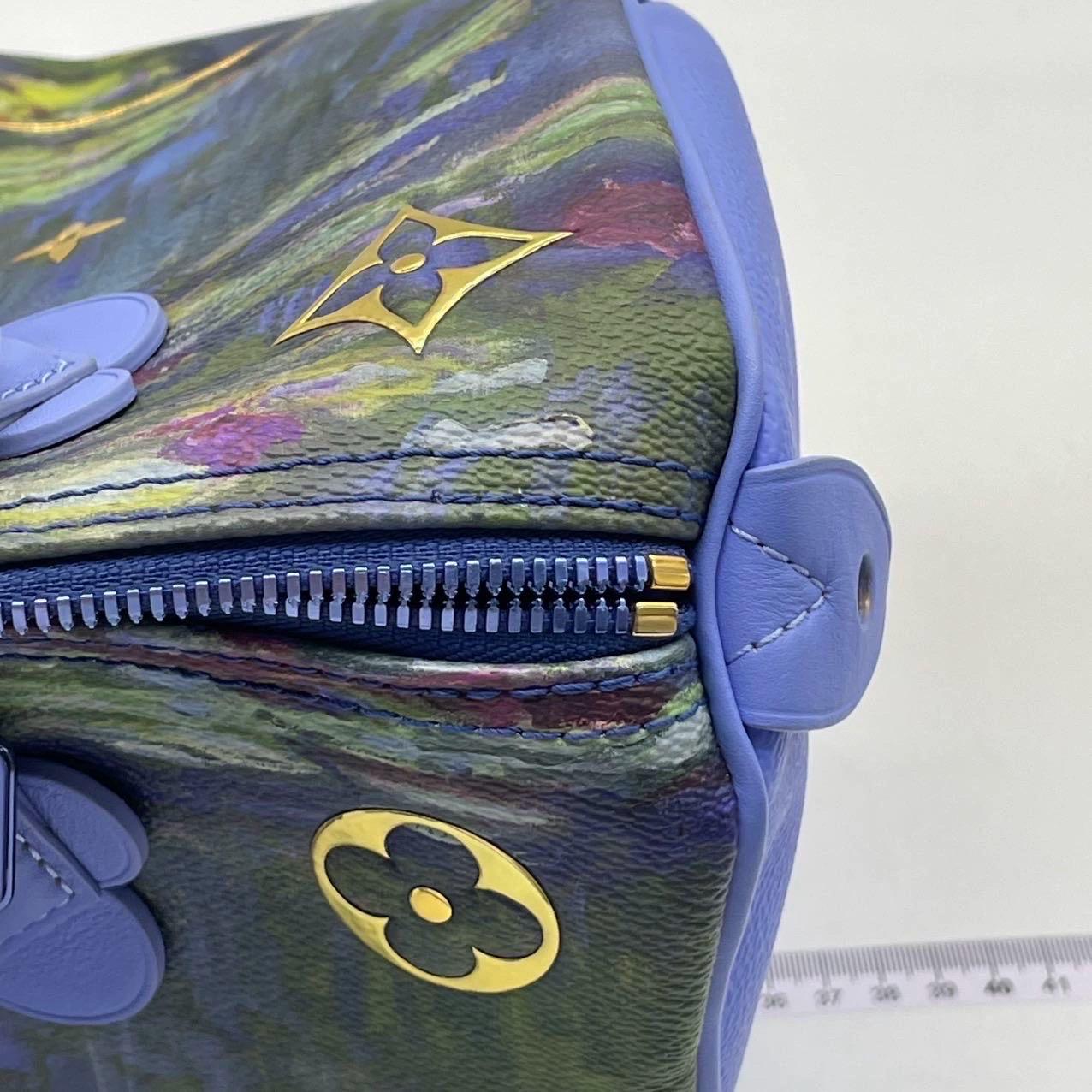 Louis Vuitton x Jeff Koons Speedy 30 Monat Water Lilies Borsa con manico superiore in vendita 11