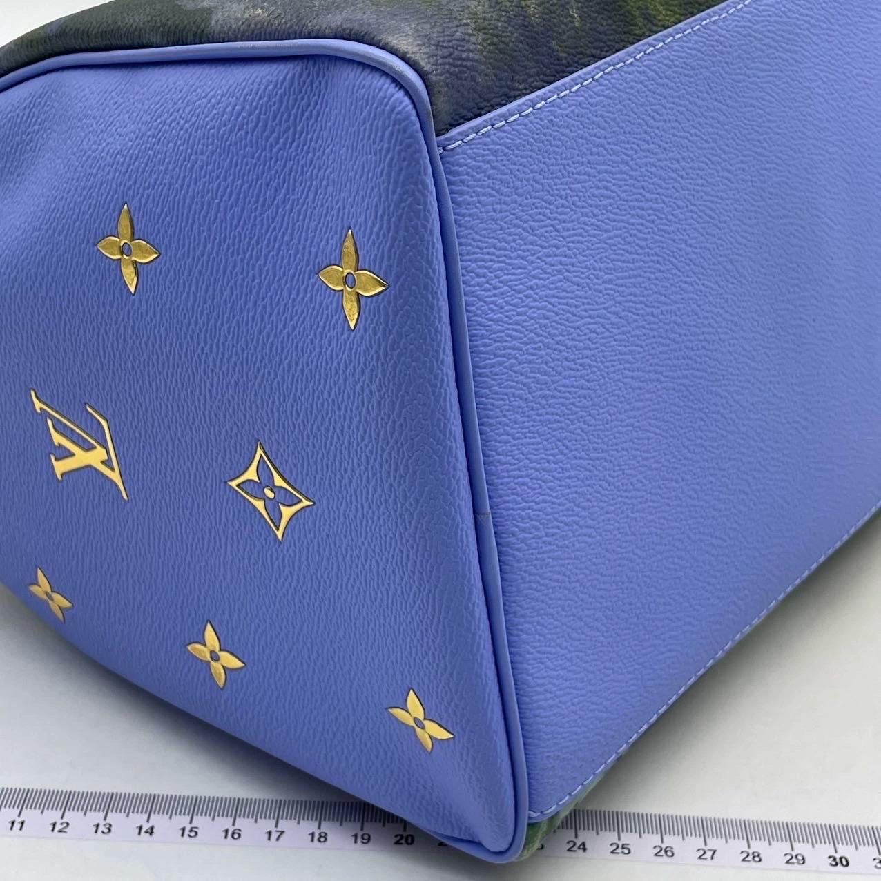 Louis Vuitton x Jeff Koons Speedy 30 Monat Water Lilies Borsa con manico superiore in vendita 12