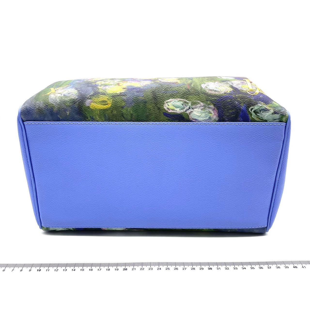Louis Vuitton x Jeff Koons Speedy 30 Monat Water Lilies Borsa con manico superiore in vendita 1