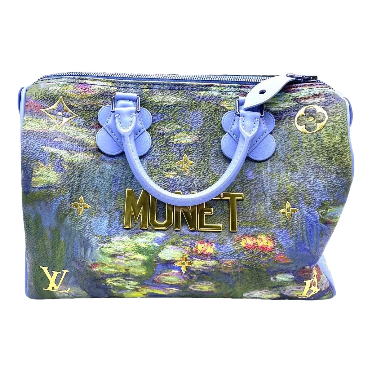 Louis Vuitton x Jeff Koons Speedy 30 Monat Water Lilies Borsa con manico superiore