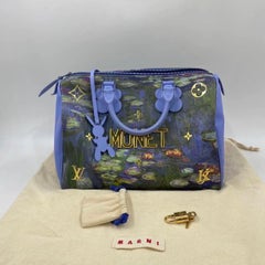 Louis Vuitton x Jeff Koons Speedy 30 Monet Water Lilies Top Handle Bag