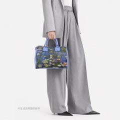 Louis Vuitton x Jeff Koons Speedy 30 Monet Water Lilies Top Handle Bag