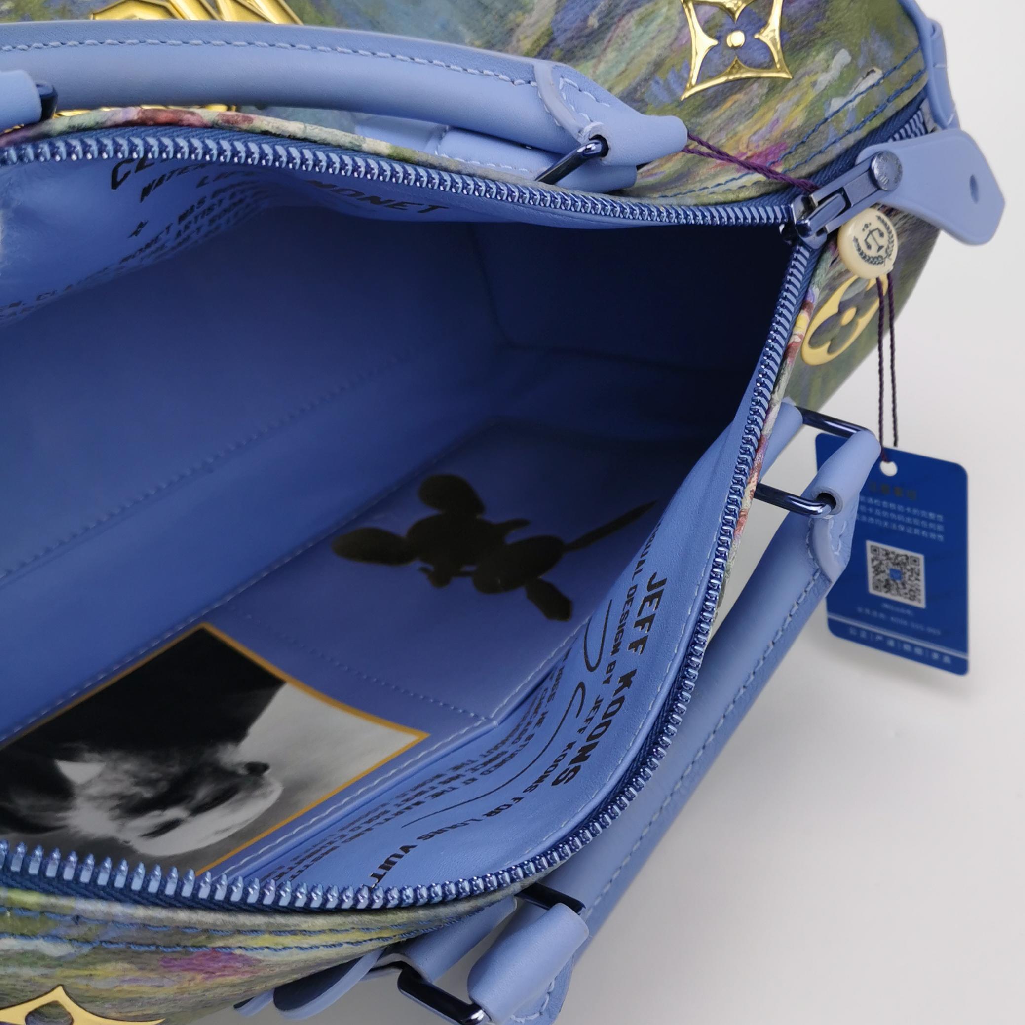 Louis Vuitton x Jeff Koons Speedy 30 Monet Water Lilies Top Handle Bag en vente 2