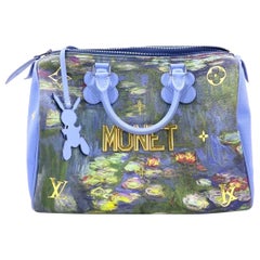 Louis Vuitton x Jeff Koons Speedy 30 Monet Water Lilies Top Handle Bag