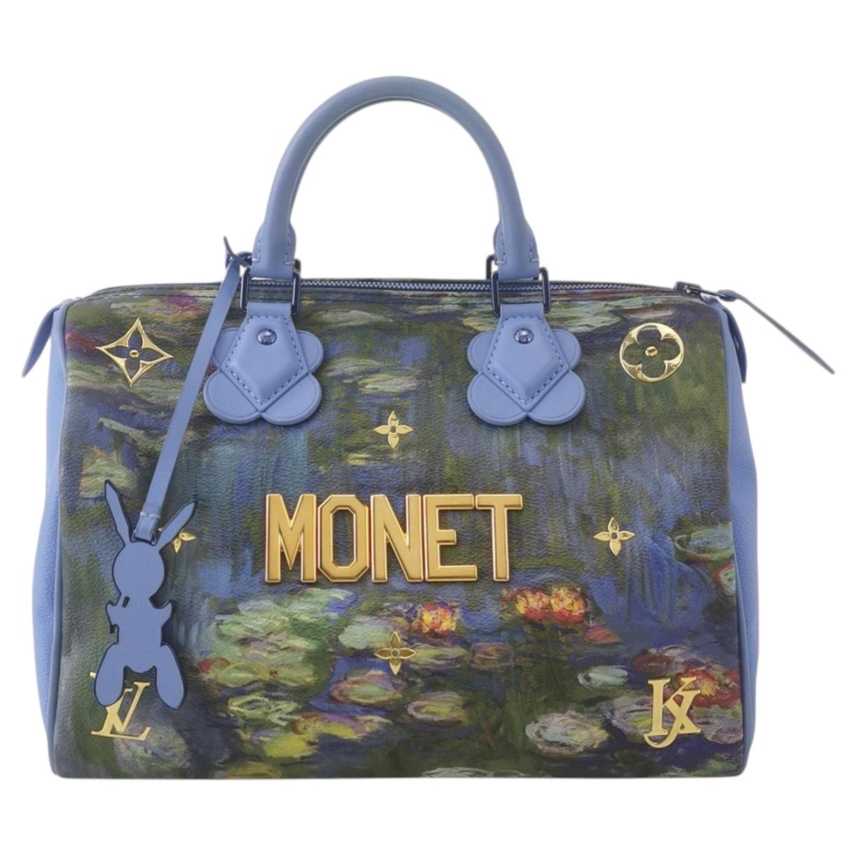 Louis Vuitton x Jeff Koons Speedy 30 Monet Water Lilies Top Handle Bag