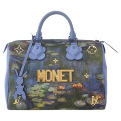 Louis Vuitton x Jeff Koons Speedy 30 Monet Water Lilies Top Handle Bag
