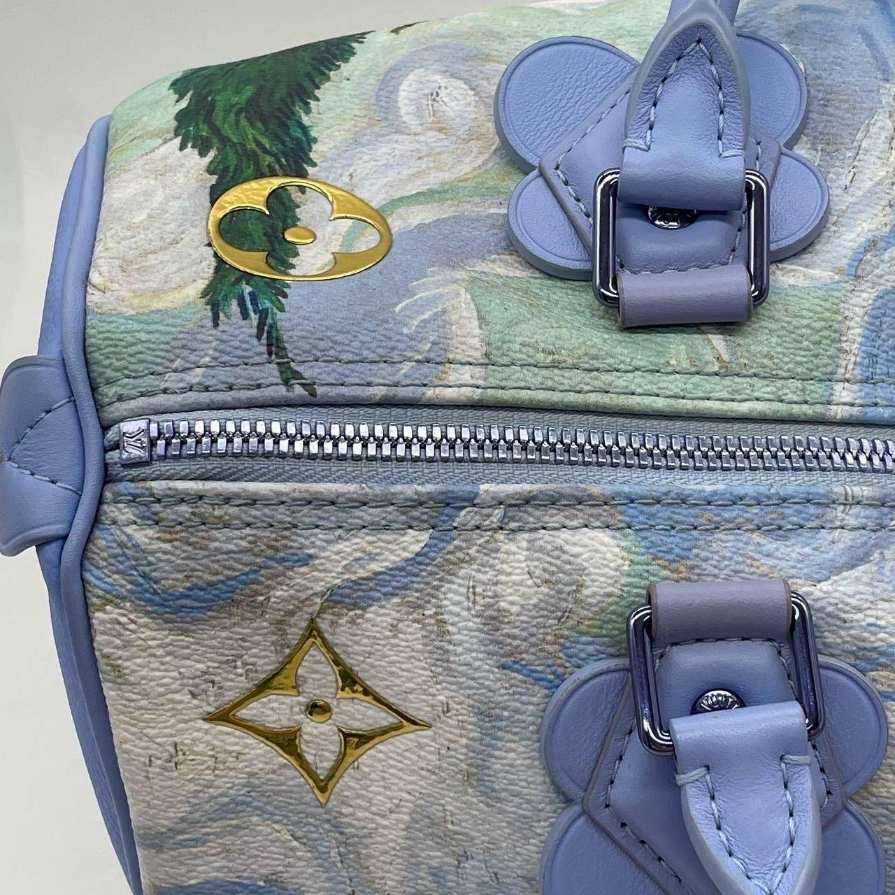 Louis Vuitton x Jeff Koons Speedy 30 Van Gogh Top Handle Bag 2017 For Sale 5