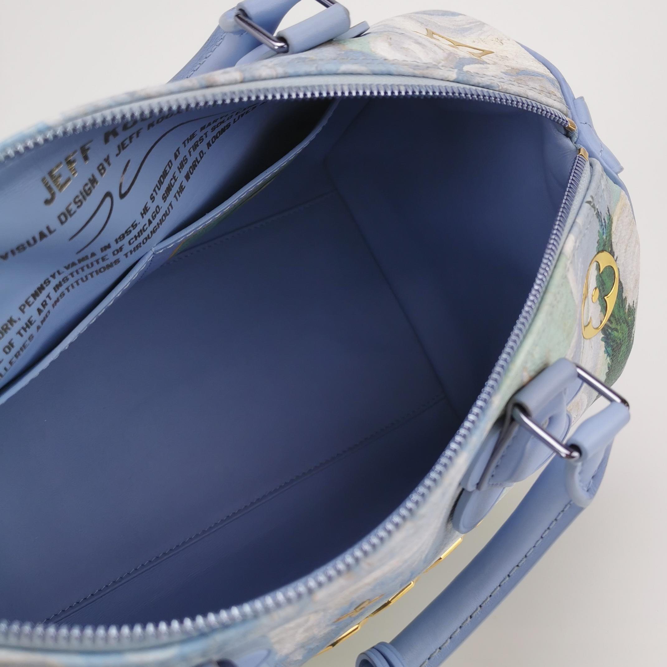 Louis Vuitton x Jeff Koons Speedy 30 Van Gogh Top Handle Bag 2017 For Sale 5