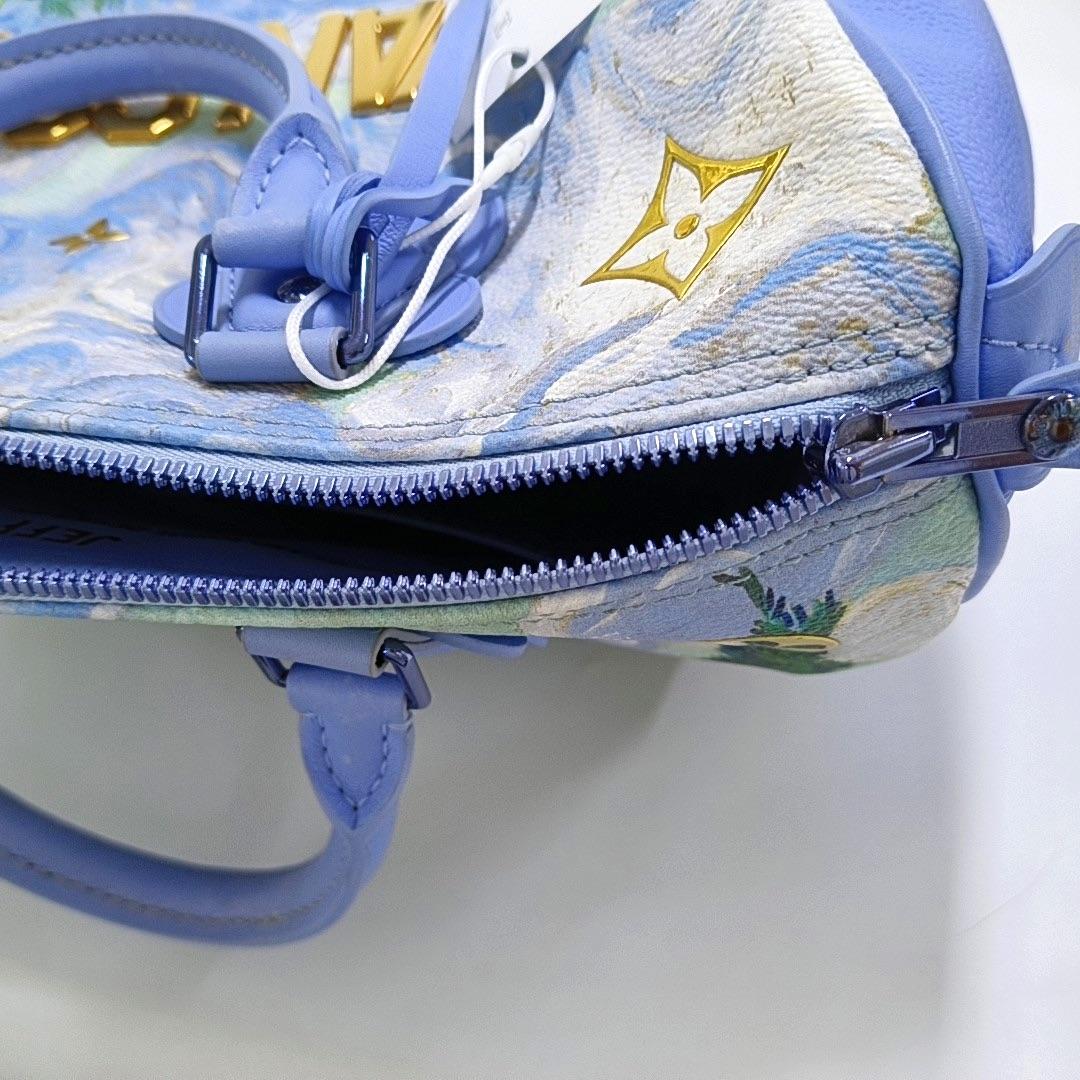 Louis Vuitton x Jeff Koons Speedy 30 Van Gogh Top Handle Bag 2017 en vente 8