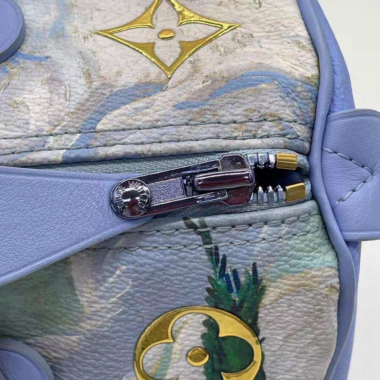 Louis Vuitton x Jeff Koons Speedy 30 Van Gogh Top Handle Bag 2017 For Sale 11