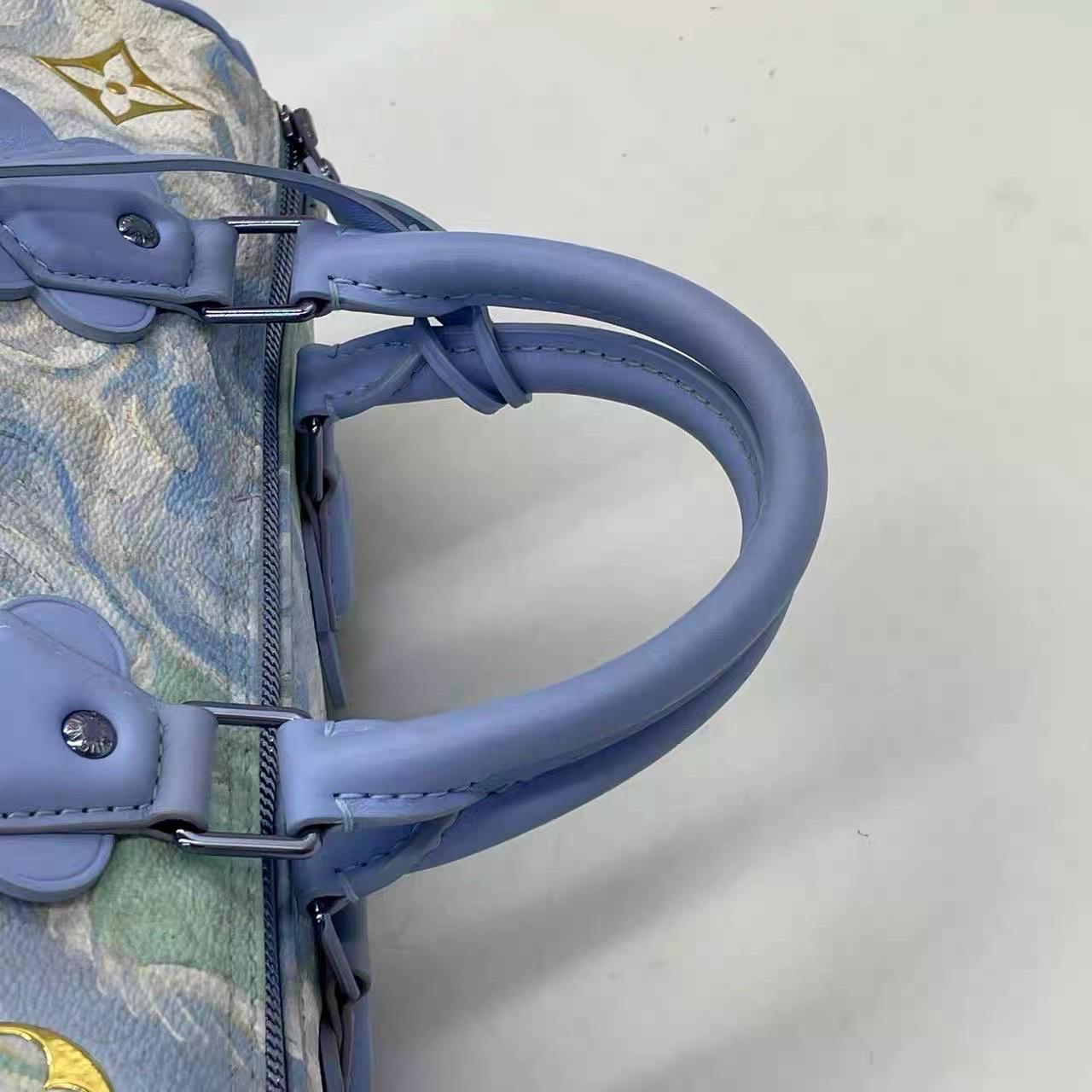 Louis Vuitton x Jeff Koons Speedy 30 Van Gogh Top Handle Bag 2017 For Sale 14