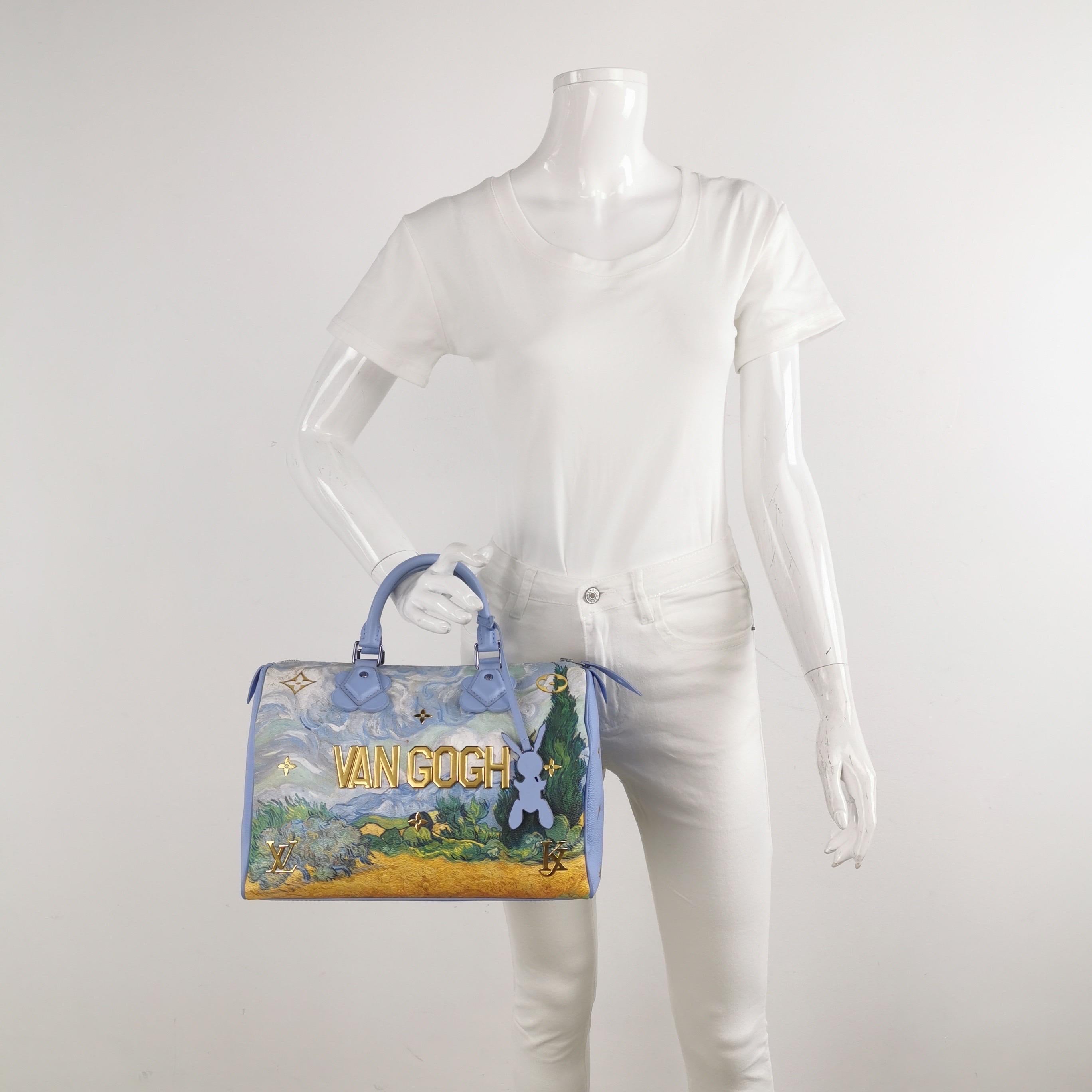Discover the Van Gogh Speedy 30, part of the exclusive Louis Vuitton x Jeff Koons Limited Edition Masters Collection. This highly sought-after piece is currently sold out at boutiques, making it a must-have for any Louis Vuitton collector. It also