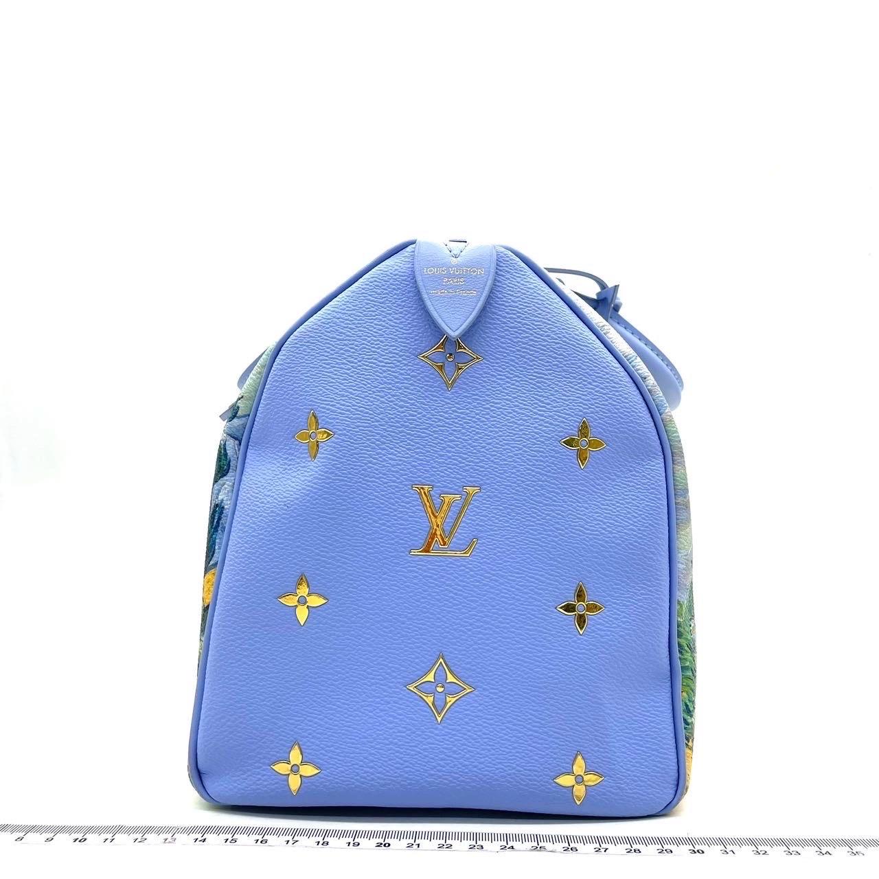 Louis Vuitton x Jeff Koons Speedy 30 Van Gogh Top Handle Bag 2017 In Good Condition For Sale In AUBERVILLIERS, FR